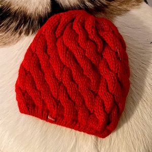 Burton red beanie
